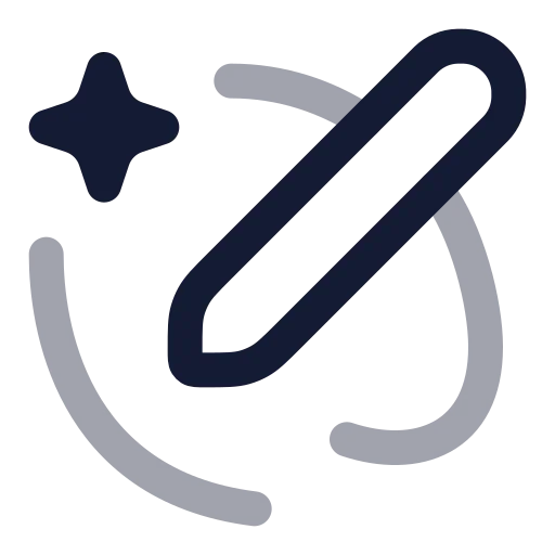 Ai Drawing Icon in Twotone Rounded style