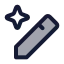 Aiediting icon with duotone standard style
