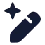 Aiediting icon with solid rounded style