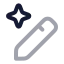 Aiediting icon with twotone rounded style