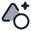 Aielements icon with duotone rounded style