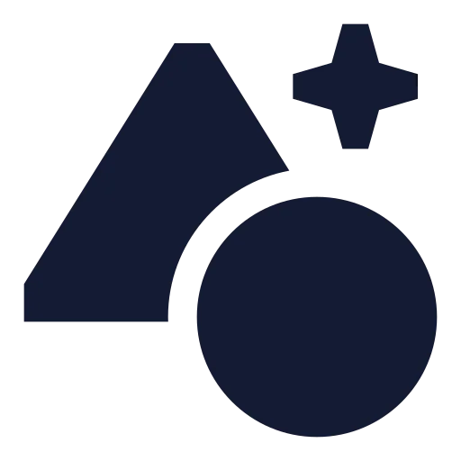 Ai Elements Icon in Solid Sharp style