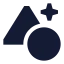 Aielements icon with solid sharp style