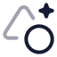 Aielements icon with twotone rounded style