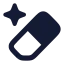 Aieraser icon with solid rounded style