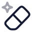 Aieraser icon with twotone rounded style
