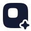 Aiexpand icon with solid rounded style