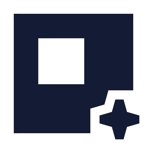 Ai Expand Icon in Solid Sharp style