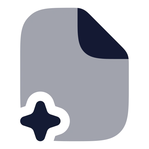 Ai File 01 Icon in Bulk Rounded style