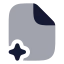 Aifile icon with bulk rounded style