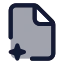 Aifile icon with duotone standard style