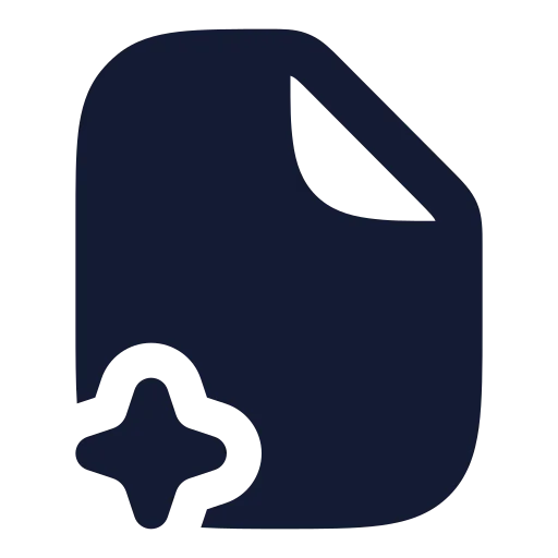 Ai File 01 Icon in Solid Rounded style