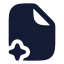 Aifile icon with solid rounded style