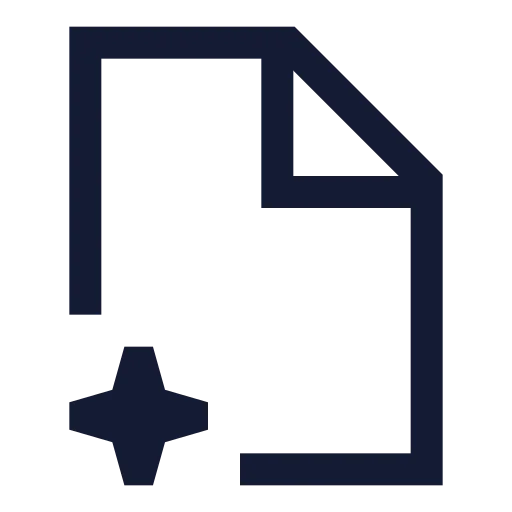 Ai File 01 Icon in Stroke Sharp style