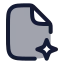 Aifile icon with duotone rounded style