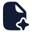 Aifile icon with solid rounded style