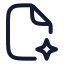 Aifile icon with stroke rounded style