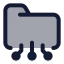 Aifolder icon with duotone standard style