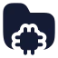 Aifolder icon with solid rounded style