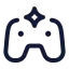 Aigame icon with stroke rounded style