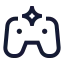 Aigame icon with stroke sharp style