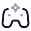 Aigame icon with twotone rounded style