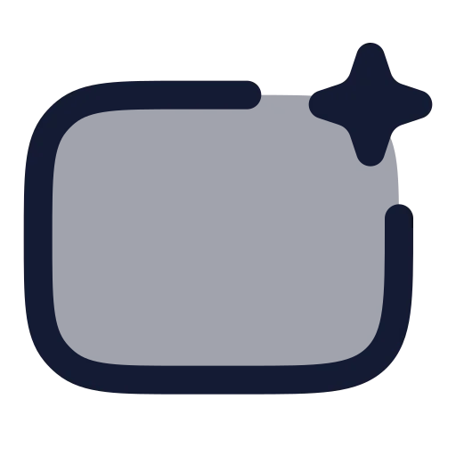 Ai Generate Icon in Duotone Rounded style