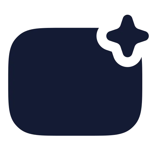 Ai Generate Icon in Solid Rounded style