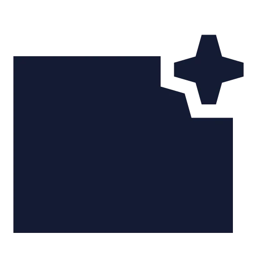Ai Generate Icon in Solid Sharp style