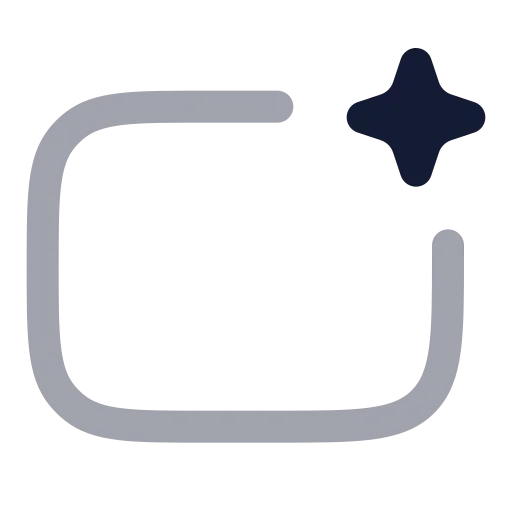 Ai Generate Icon in Twotone Rounded style