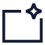 Aigenerative icon with stroke sharp style