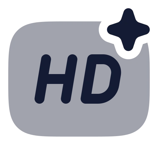Ai Hd Resolution Icon in Bulk Rounded style