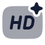 Aihdresolution icon with bulk rounded style