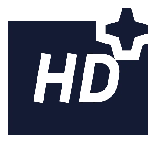 Ai Hd Resolution Icon in Solid Sharp style