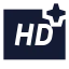 Aihdresolution icon with solid sharp style