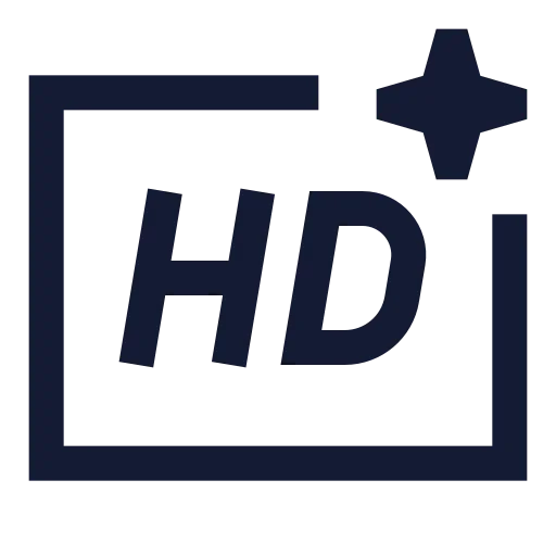 Ai Hd Resolution Icon in Stroke Sharp style