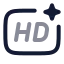 Aihdresolution icon with twotone rounded style