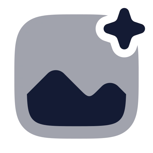 Ai Image 01 Icon in Bulk Rounded style