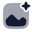Aiimage icon with bulk rounded style
