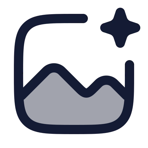 Ai Image 01 Icon in Duotone Rounded style