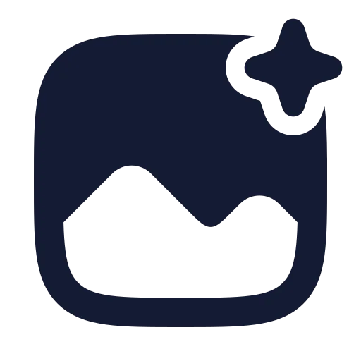 Ai Image 01 Icon in Solid Rounded style