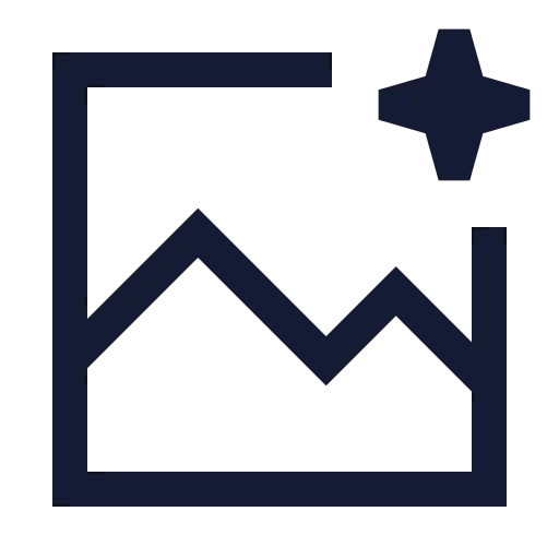 Ai Image 01 Icon in Stroke Sharp style