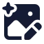 Aiimageedit icon with solid standard style