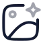 Aiimage icon with twotone rounded style