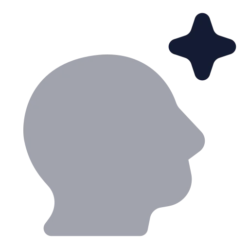 Ai Imagine Icon in Bulk Rounded style