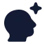 Aiimagine icon with solid rounded style