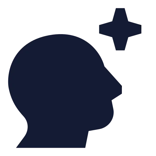 Ai Imagine Icon in Solid Sharp style