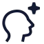 Aiimagine icon with stroke sharp style