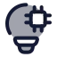 Aiinnovation icon with duotone rounded style