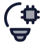 Aiinnovation icon with duotone standard style